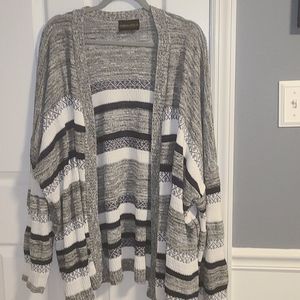 Plus size cardigan sweater